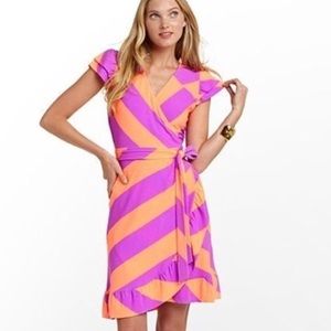 Lilly Pulitzer striped wrap dress